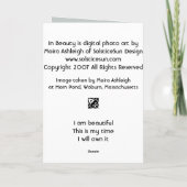 Carte Dans la beauté (Dos)