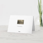 Carte Dans la forêt - Avec profonde sympathie (Dos)