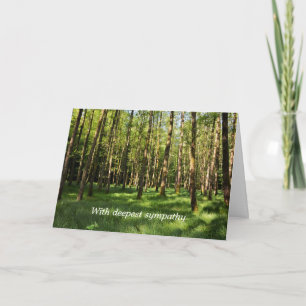Carte Dans la forêt - Avec profonde sympathie