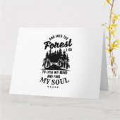 Carte Dans la forêt je vais (Fleur jaune)