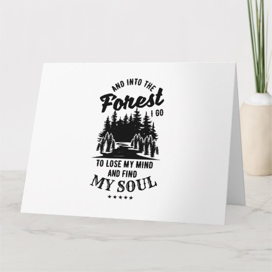 Carte Dans la forêt je vais (Devant)