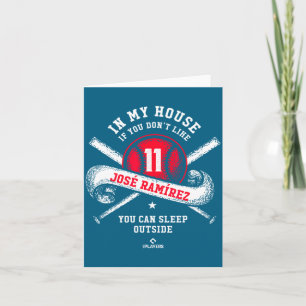 Carte Dans la maison de chemise Jose Ramirez Mlbpa Mlb