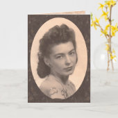 Carte Dans la mémoire de la mère (Fleur jaune)