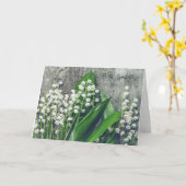 Carte Dans la perte de ta mère Lily de la Vallée (Fleur jaune)