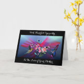 Carte Dans la perte de votre mère élégante sympathie (Fleur jaune)