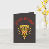 Carte Dans La Pizza, Nous Croûtons (Fleur jaune)
