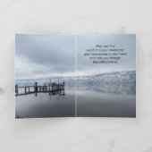 Carte Dans la plus profonde sympathie aide dans le temps (Intérieur)