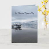 Carte Dans la plus profonde sympathie aide dans le temps (Fleur jaune)