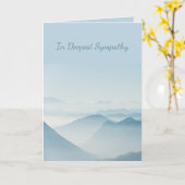 Carte Dans la plus profonde sympathie Aide en difficulté (Fleur jaune)