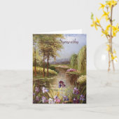 Carte Dans la sympathie (Fleur jaune)