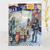 Carte Dans l'amour avec les problèmes, et dans les probl (Fleur jaune)