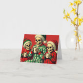 Carte Dans l'attente du Père Noël (Fleur jaune)