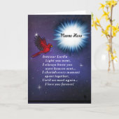 Carte Dans le cardinal léger (Fleur jaune)