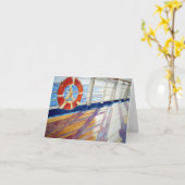 Carte Dans le coucher du soleil (Fleur jaune)