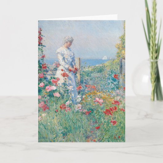Carte Dans le jardin | Childe Hassam (Devant)