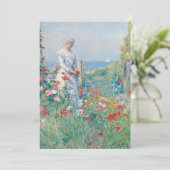 Carte Dans le jardin | Childe Hassam (Debout devant)