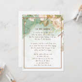 Carte ~Dans le jardin Conforting Hymn Garden Antique Ros (Devant/Arrière en situation)