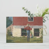 Carte Dans le jardin (Courtoisie rustique) | Winslow Hom (Debout devant)