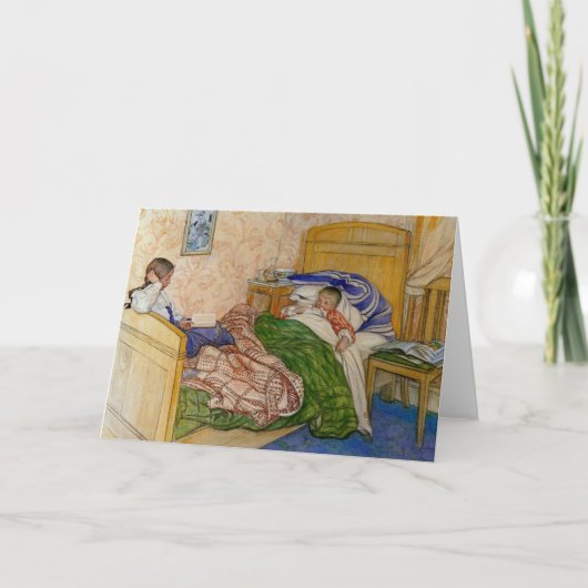 Carte Dans le lit de maman 1908 (Devant)