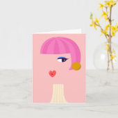 Carte Dans le miroir (Fleur jaune)