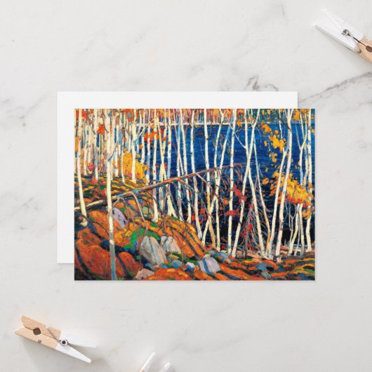 Carte Dans le Northland par Tom Thomson, (Devant/Arrière en situation)