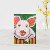 Carte Dans le Pig Pen (Fleur jaune)