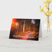 Carte Dans le plus profond Sympathy Forest Trail Sunset (Fleur jaune)