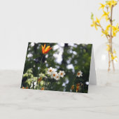 Carte Dans le souvenir (Fleur jaune)