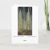Carte "Dans les bois" Numériquement Forêt transformée (Dos)