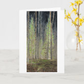 Carte "Dans les bois" Numériquement Forêt transformée (Fleur jaune)