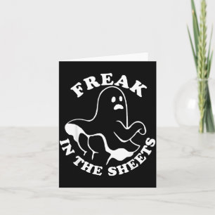 Carte Dans les draps drôle Halloween Boo Fantôme