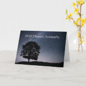 Carte Dans Les Étoiles De Sympathie Les Plus Profondes N (Fleur jaune)