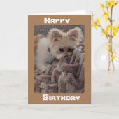 CARTE *DANS LES MILES* SOUHAITEZ QU'IL SOIT EN ANNIVERSA (Fleur jaune)