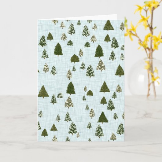 Carte Dans les pins (Fleur jaune)