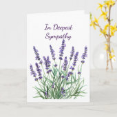 Carte Dans les plus profonds sentiments de sympathie Fle (Fleur jaune)