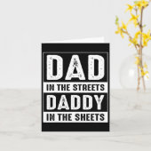 Carte Dans Les Rues Papa Dans Les Fiches Fête des pères  (Fleur jaune)