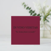 Carte Dans les veritas vino (Debout devant)