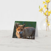 Carte Dans l'intéret de Fox. C'est votre anniversaire (Fleur jaune)