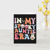 Carte Dans Ma Tante Éffrayante Époque Halloween Super cu (Fleur jaune)