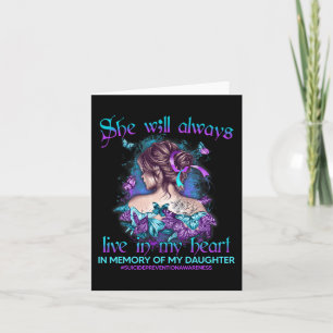 Carte Dans Memory Of My Daughter Suicide Prevention