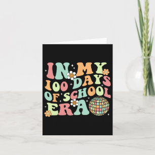 Carte Dans Mes 100 Jours De L'Ère Scolaire Rétro Disco 1