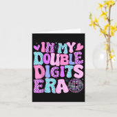 Carte Dans Mes Double Chiffres Era Retro 10 Ans 10e Bir (Fleur jaune)
