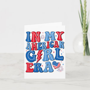 Carte Dans Mon American Girl Era Retro 4 juillet P Super