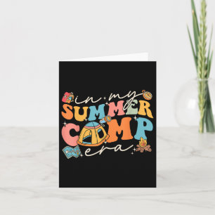 Carte Dans Mon Camp D'Été Era Rétro Camper D'Été Femmes