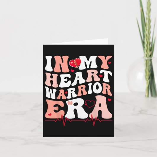 Carte Dans Mon Coeur Guerrier Époque Chd Coeur Maladie D (Devant)