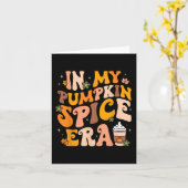 Carte Dans Mon Époque Citrouille Épice Automne Thanksgiv (Fleur jaune)