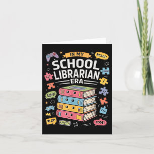 Carte Dans Mon Époque De Bibliothécaire D'École Drôle Re