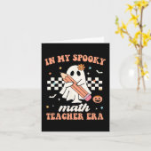 Carte Dans mon époque de professeur de mathématiques eff (Fleur jaune)