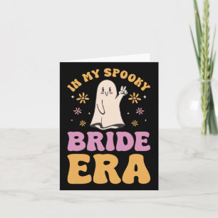 Carte Dans Mon Époque Éffrayante Mariée Halloween Bachel
