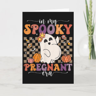 Carte Dans Mon Époque Enceinte Éffrayante Fantôme Hallow